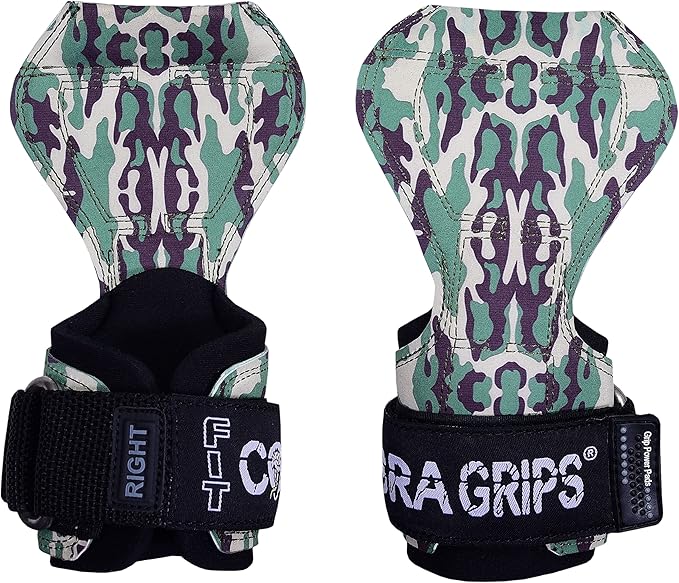 Cobra Grips PRO Weight Lifting Gloves Heavy Duty Straps Alternative Power Lifting Hooks for Deadlifts Adjustable Neoprene Padded Wrist Support Bodybuilding