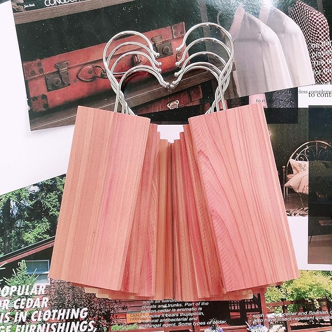 Cedar Blocks for Clothes Storage, Cedar Wood Chips and Balls for Drawer 60PCS, Closet and Kitchen Freshener, 100% Natural Cedar Blocks