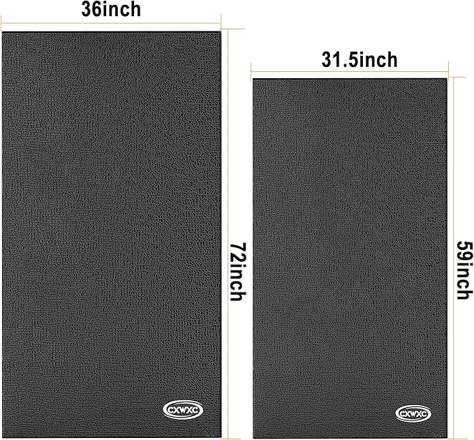 CXWXC Bike Trainer Floor Mat for Indoor Riding - Health & Fitness PVC Foam Exercise Bike Mat - Peloton Exercise Stationary Spin Bike Mat