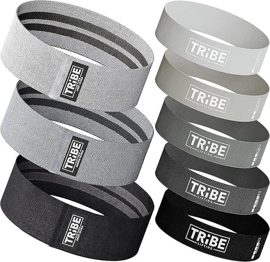 Fabric Booty Bands for Legs and Butt Workout - Resistance Bands Set (8)