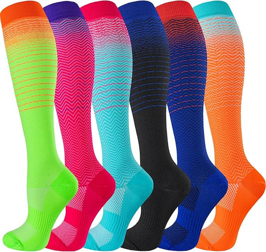 bropite Compression Socks for Women & Men Circulation-Support Knee High Socks 20-30 mmhg-Best for Running,Medical,Nurse,Travel