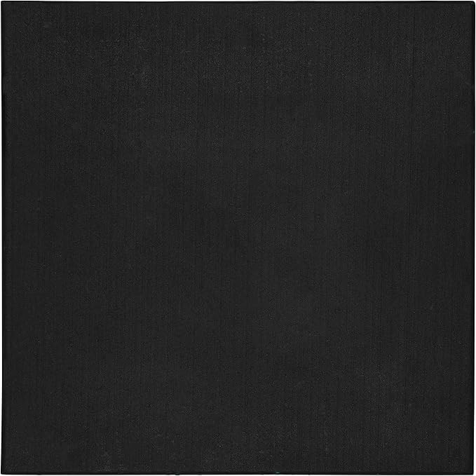 Genaflex Pro Heavy Duty Thick Rubber Gym Floor Tiles High Density Shock Absorbent Laminated Deadlift Mats - 1" Thick X 20" W X 20" L - 2.7 Sq. Ft.