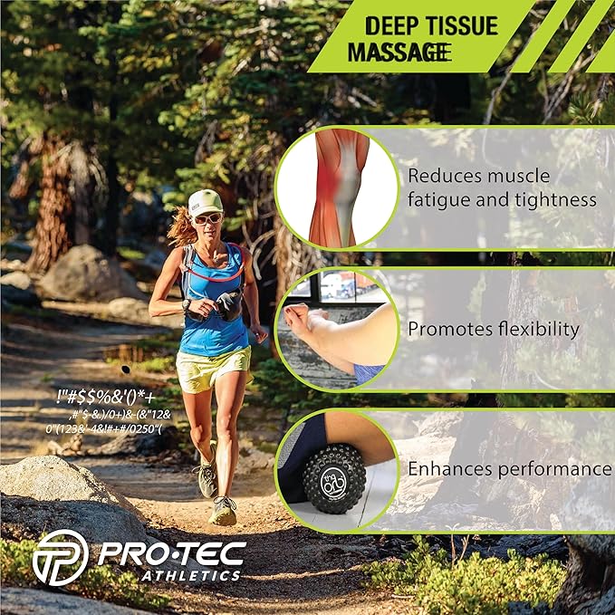 Pro-Tec Athletics Orb Massage Balls, Vary in Size and Color, Deep Tissue Massage, Muscle Relief, Hamstring, Quadriceps, Calf, Multi-Directional Massage Ball, Enhance Performance, Adult, Working Out.