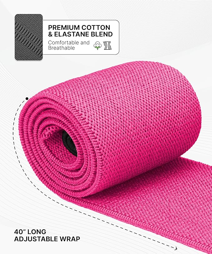 DMoose Fitness Elbow Wraps for Weightlifting (Pair) 40" Adjustable Brace for Joint Support, Pain Relief & Tendonitis - Elbow Straps for Weight Lifting, Bench Press & Gym Workouts, Band for Men & Women