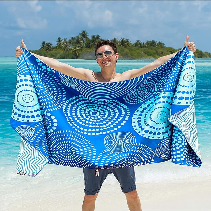Elite Trend Quick Dry Towel Extra Large 78x35 Inch - Microfiber Beach Towel - Perfect for Beach, Travel, Swimming, Pool, Yoga, Hiking, Camping - Lightweight, Fast Drying, Compact for Adults (Zero)