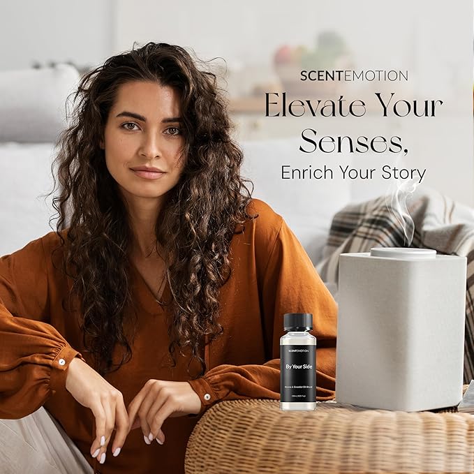 by Your Side Essential Diffuser Oil, Opulent Resort-Style Aroma, Welcoming Luxury Fragrance Oil for Ultrasonic & Waterless Diffusers, Notes of Musk, Jasmine, & Grapefruit | 4.05 fl oz, 120 mL