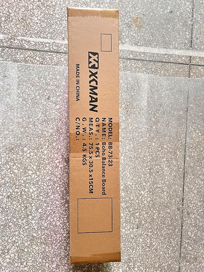 XCMAN Balance Board Surf Trainer with Adjustable Stoppers - 3 Different Distance Options Bamboo Balance Board for Surfing, Snowboarding, Skiing, Skateboarding, Yoga Training