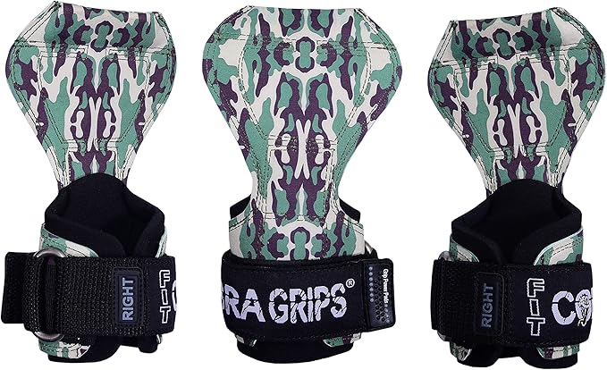 Cobra Grips PRO Weight Lifting Gloves Heavy Duty Straps Alternative Power Lifting Hooks for Deadlifts Adjustable Neoprene Padded Wrist Support Bodybuilding