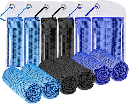 Cooling Towels for Neck and Face - Microfiber Chilly Towel Yoga Towel for Men or Women Ice Cold Towels for Yoga Gym Travel Camping Golf Football & Outdoor Sports