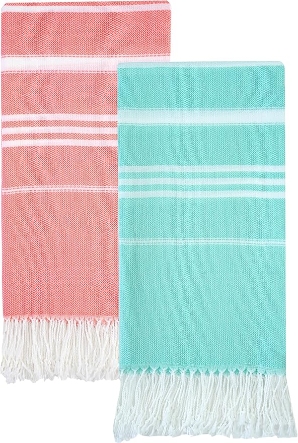 2 Packs Turkish Beach Towels Quick Dry Sand Free Oversized Bath Pool Swim Towel Extra Large XL Big Blanket Adult Travel Essentials Cruise Accessories Must Haves Clearance Vacation Stuff