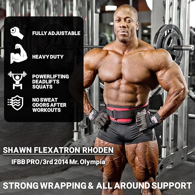 Schiek Sports 2006 Nylon 6 Inches Weight Lifting Belt - Support Belt for Power Lifting