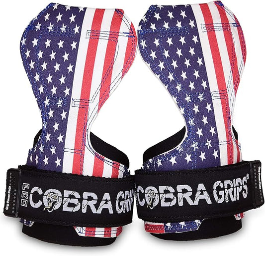 Cobra Grips PRO Weight Lifting Gloves Heavy Duty Straps Alternative Power Lifting Hooks for Deadlifts Adjustable Neoprene Padded Wrist Support Bodybuilding