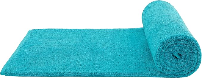 Cotton Paradise 100% Cotton 40x80 Oversized Bath Sheet, Extra Large Turkish Bath Towels for Bathroom, Aqua Blue Bathsheet