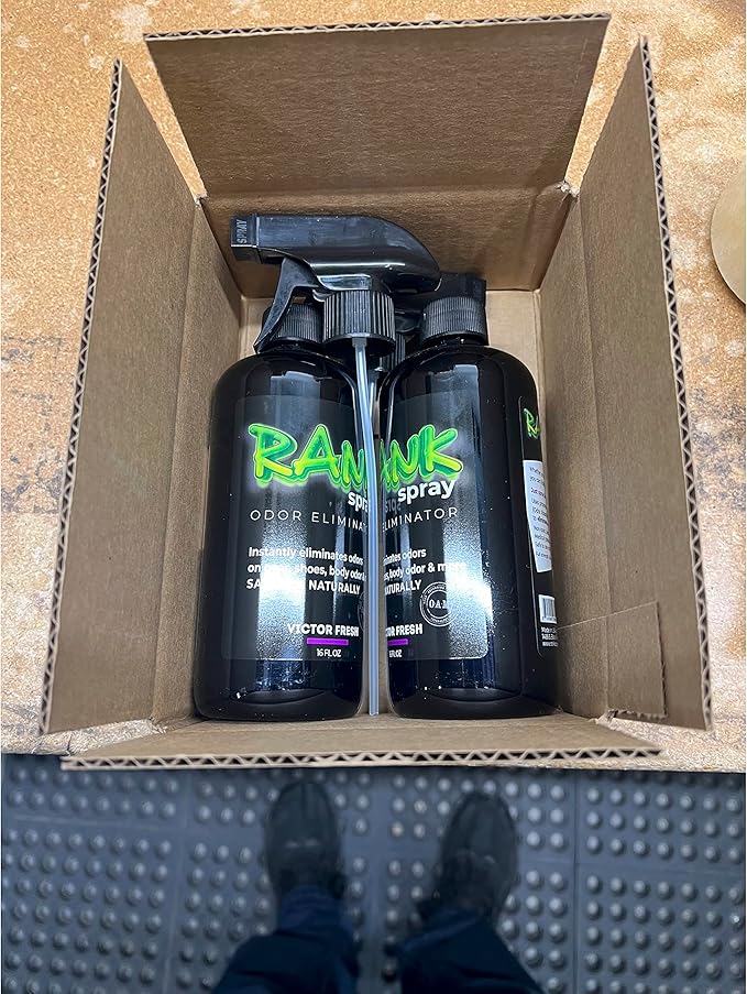 Sports Odor Eliminator: Banish Body & Sweat Odor From Sports Gear, Yoga Mats, Gym Bag, Shoes, Helmets, Cleats, etc! Safe Boxing Glove Spray & Hat Deodorizer - 2 16 oz Bottles Victor Fresh