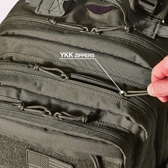 Falko Tactical Backpack 50L, 2.4x Stronger, Large Military Molle Rucksack, Heavy Duty, Work and Outdoors