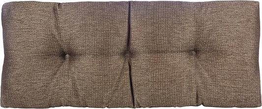 Klear Vu The Gripper Omega Non-Slip Tufted Bench Cushion for Indoor Furniture, Entryway Storage, Bay Window, Corner Nook or Piano Seat, 43 Inches, 06 Gold