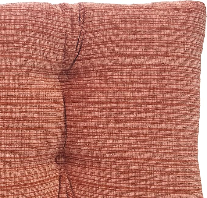 Klear Vu Corner Nook or Piano Seat Omega Non-Slip Tufted Bench Cushion for Indoor Furniture, Entryway Storage, Bay Window, 33 Inches, 20 Clay