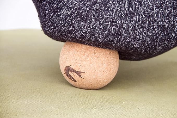 4" Large Cork Massage Ball Natural Firm Ultra-Light Eco-Friendly HIPS, Shoulders, Chest Large Massage Ball