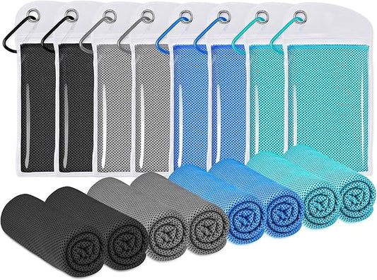 Cooling Towels for Neck and Face, Ice Towel for Hot Weather, Soft Breathable Instant Towel, Cool Rags for Yoga, Golf, Sport, Gym, Workout, Camping, Fitness, Outdoor