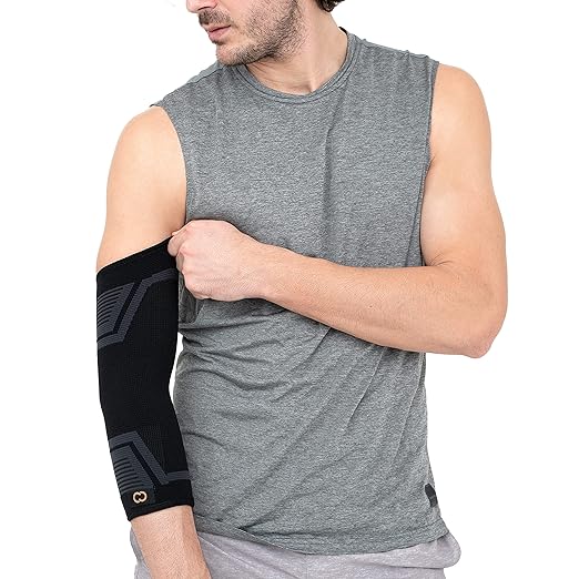 Copper Compression PowerKnit Elbow Sleeve - Seamless Elbow Brace for Men & Women - Pain Relief for Tendonitis, Tennis Elbow, Golfers, Weight Lifting - Fits Right or Left - 1 Sleeve - XXL