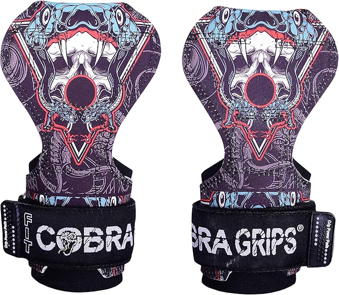 Cobra Grips PRO Weight Lifting Gloves Heavy Duty Straps Alternative Power Lifting Hooks for Deadlifts Adjustable Neoprene Padded Wrist Support Bodybuilding