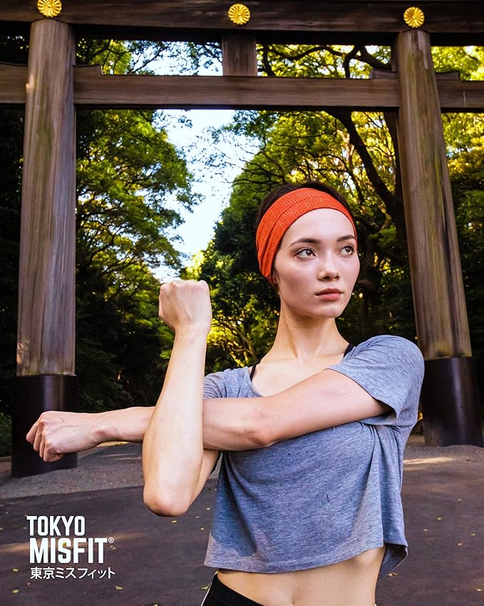 Tokyo Misfit - Japanese Headbands for Men & Women, Sweat Band, Workout, Yoga, Fashion, Running, Sports, Basketball, Bandana
