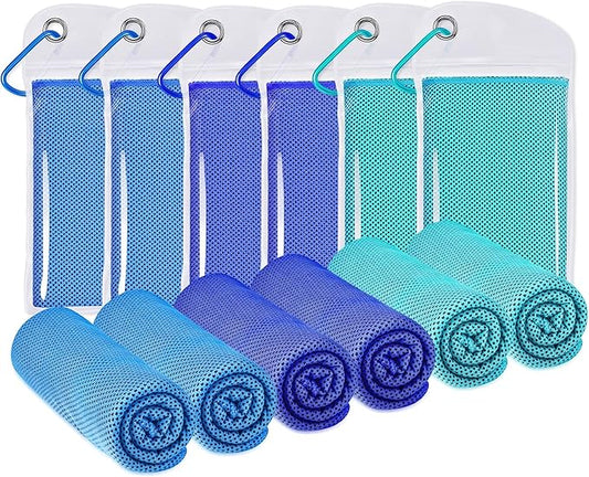 Cooling Towels for Neck and Face - Microfiber Chilly Towel Yoga Towel for Men or Women Ice Cold Towels for Yoga Gym Travel Camping Golf Football & Outdoor Sports