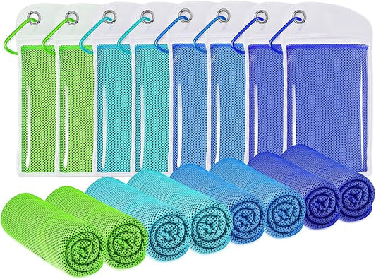 Cooling Towels for Neck and Face, Ice Towel for Hot Weather, Soft Breathable Instant Towel, Cool Rags for Yoga, Golf, Sport, Gym, Workout, Camping, Fitness, Outdoor
