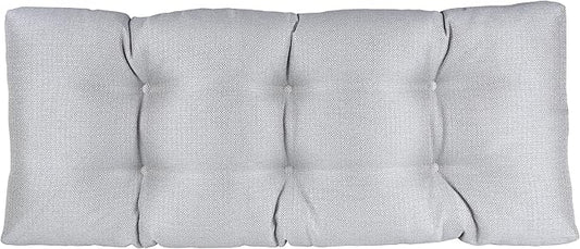 Klear Vu The Gripper Omega Non-Slip Tufted Bench Cushion for Indoor Furniture, Entryway Storage, Bay Window, Corner Nook or Piano Seat, 33 Inches, 04 Gray