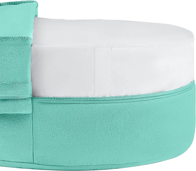 Retrospec Sedona Zafu Meditation Cushion Filled w/Buckwheat Hulls - Yoga Pillow for Meditation Practices - Machine Washable 100% Cotton Cover & Durable Carry Handle, Round