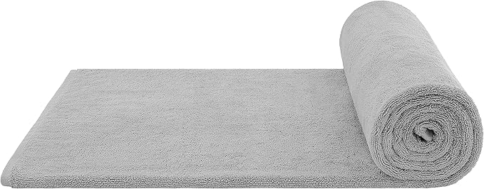 Cotton Paradise 100% Cotton 40x80 Oversized Bath Sheet, Extra Large Turkish Bath Towels for Bathroom, Light Gray Bathsheet