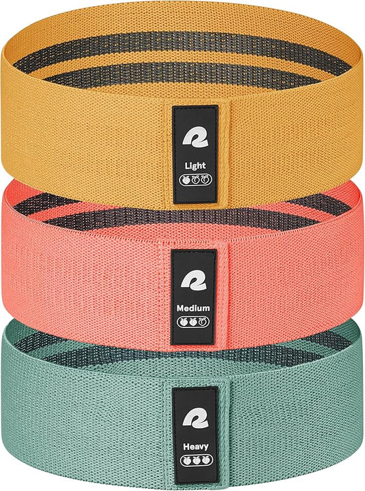 Retrospec Engage Booty Bands Resistance Band Set for Working Out & Exercise - Lightweight & Portable for Men & Women