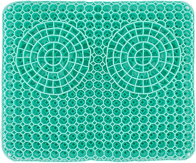 Gel Seat Cushion for Tailbone Support and Relief from Butt and Back Pain and Pressure - Cushions are Large Thick and Comfortable - Ideal for Office Chairs Driving Travel and Long Sitting