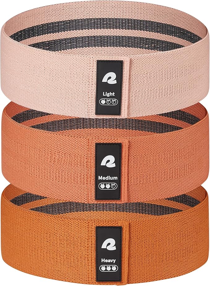 Retrospec Engage Booty Bands Resistance Band Set for Working Out & Exercise - Lightweight & Portable for Men & Women