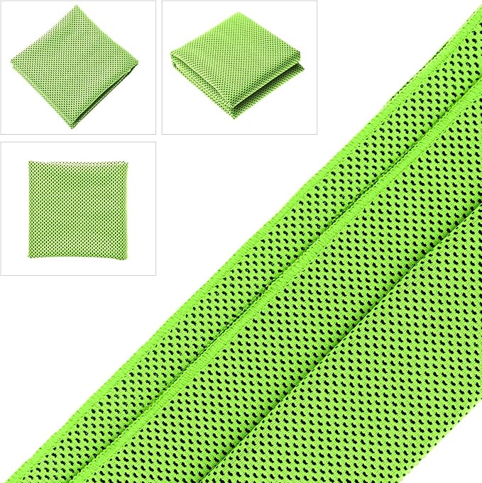 Biange Cooling Towels (40"x 12", Pack of 60) for Neck and Face, Cold Towel for Hot Weather, Sports, Workout, Fitness, Gym, Yoga, Golf, Pilates, Travel, Camping & More