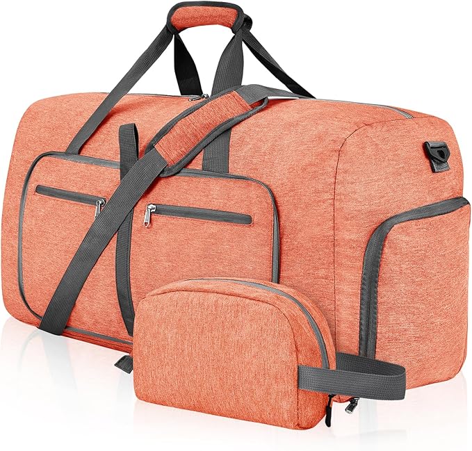 Felipe Varela Duffle Bag with Shoes Compartment and Adjustable Strap,Foldable Travel Duffel Bags for Men Women,Waterproof Duffel Bags