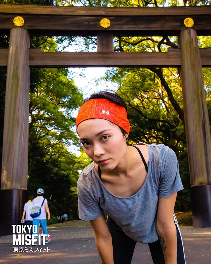 Tokyo Misfit - Japanese Headbands for Men & Women, Sweat Band, Workout, Yoga, Fashion, Running, Sports, Basketball, Bandana