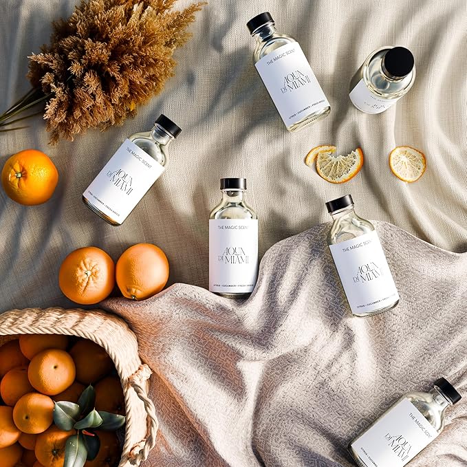 The Magic Scent Aqua di Miami Diffuser Oil - Hotel & Home Luxury Scents - Diffuser Oil Scents for Home Designed for Use in All Diffusers - 4 fl oz, 120 mL