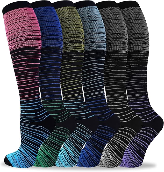 bropite Compression Socks for Women & Men Circulation-Support Knee High Socks 20-30 mmhg-Best for Running,Medical,Nurse,Travel