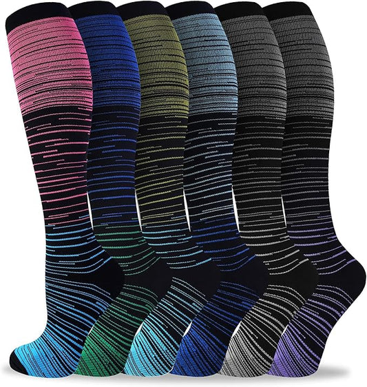 bropite Compression Socks for Women & Men Circulation-Support Knee High Socks 20-30 mmhg-Best for Running,Medical,Nurse,Travel