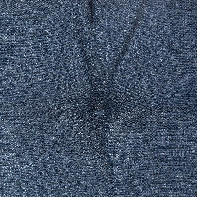 Klear Vu The Gripper Omega Non-Slip Tufted Bench Cushion for Indoor Furniture, Entryway Storage, Bay Window, Corner Nook or Piano Seat, 30 Inches, 03 Indigo