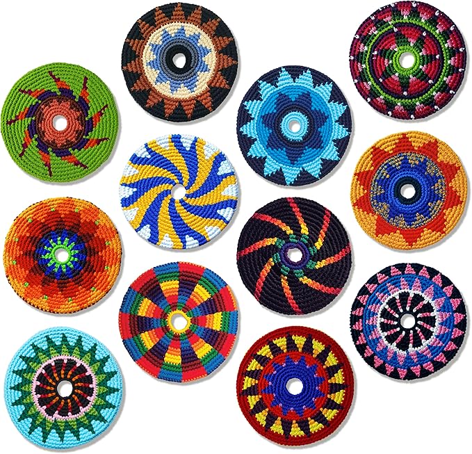 Buena Onda Indoor Flying Disc - 7'' Flexible Sport Disc for Indoor and Outdoor Play - Amazing Handmade Quality from Guatamala - Pocket Discs are Played in Over 20 Family Fun Games