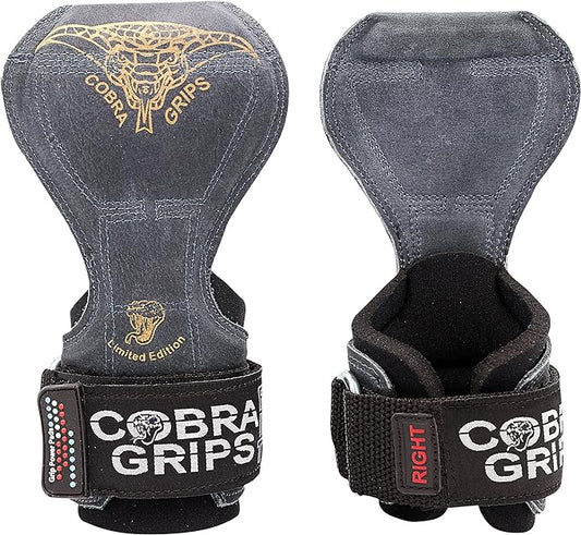 Cobra Grips PRO Weight Lifting Gloves Heavy Duty Straps Alternative Power Lifting Hooks for Deadlifts Adjustable Neoprene Padded Wrist Support Bodybuilding