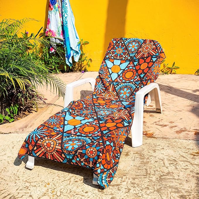 Elite Trend Microfiber Beach Towel Waffle for Adults with Bag - Extra Large 78x35 inch Lightweight Sand Free Quick Dry Towel for Travel, Swimming, Yoga, Camping (Ojoy)