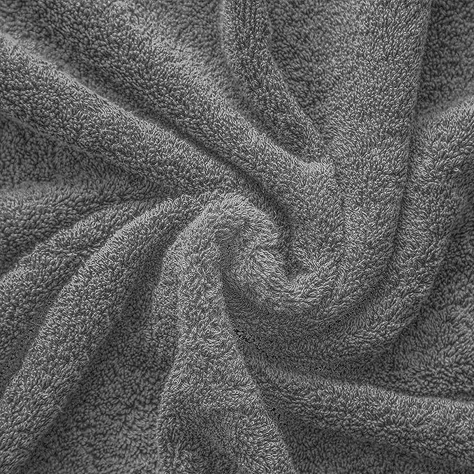 Cotton Paradise 100% Cotton 40x80 Oversized Bath Sheet, Extra Large Turkish Bath Towels for Bathroom, Dark Gray Bathsheet