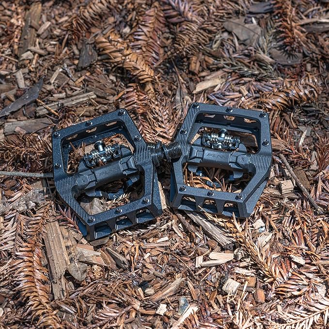 Funn Ripper2 Mountain Bike Clipless Pedals, Compatible with SPD Cleats, 9/16" CrMo Axle Bicycle Pedals