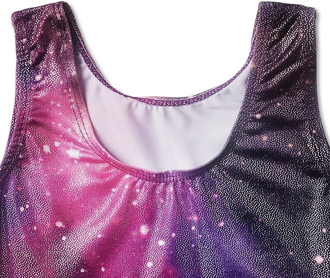 EQSJIU Leotards for Girls Gymnastics Sleeveless Sparkly Toddler Tumbling Outfits Dance Clothes Biketards for Kids 1-10 Years